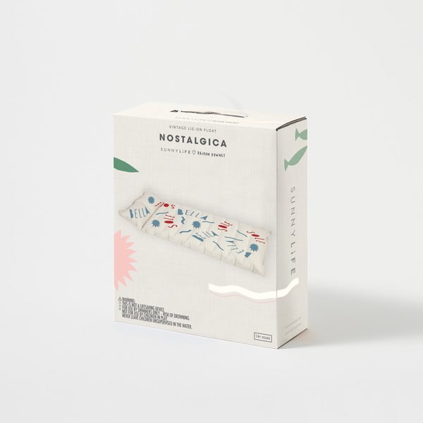 Nafukovací matrac Sunnylife Nostalgica, 193 x 70 cm-image-4