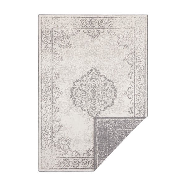 Sivo-krémový vonkajší koberec NORTHRUGS Cebu, 120 x 170 cm