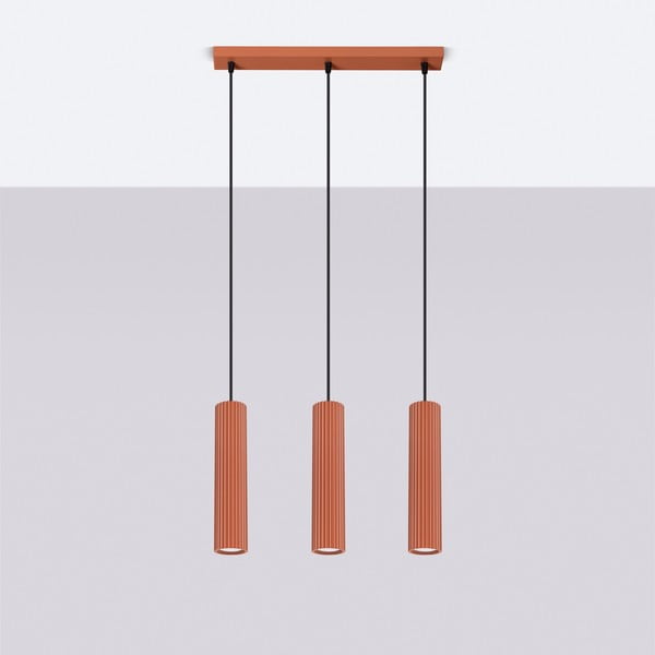 Závesné svietidlo v tehlovej farbe Gleam – Sollux-image-4