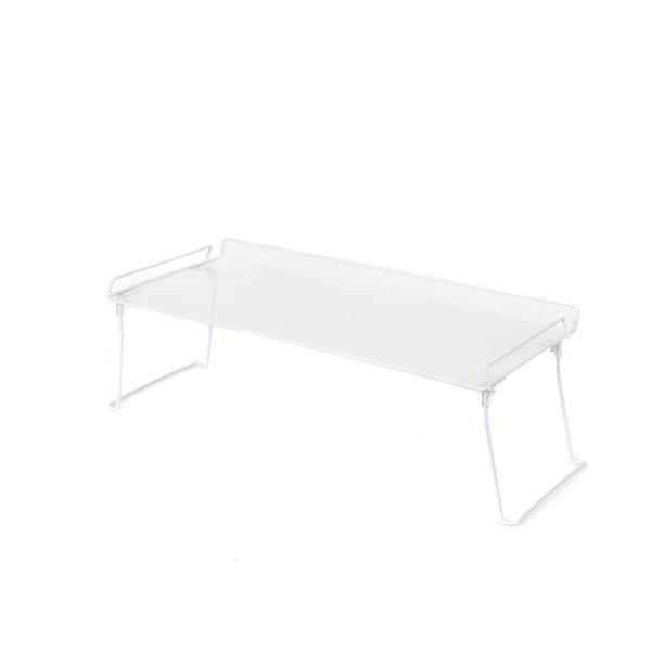 Biely skladací stojan s jednou policou na topánky Compactor-image-4