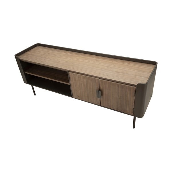 Hnedý TV stolík z jedlového dreva 150x58 cm Toronto – Mauro Ferretti-image-4