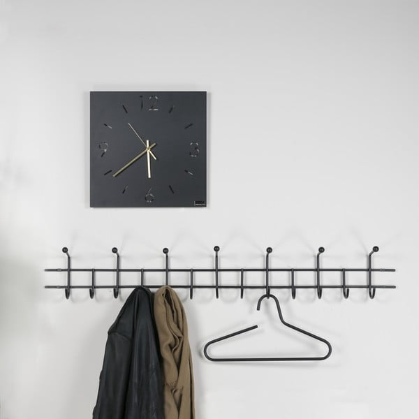 Čierny kovový nástenný vešiak 119 cm Barato – Spinder Design-image-3