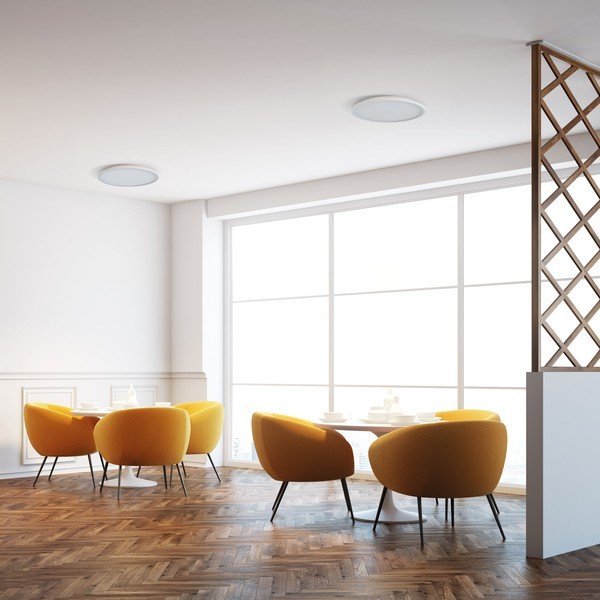 Biele stropné svietidlo SULION Alba, ø 58,5 cm-image-1