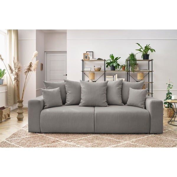 Svetlosivá rozkladacia pohovka Envy - Bobochic Paris-image-1