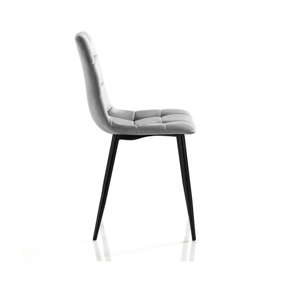 Sivé zamatové jedálenské stoličky v súprave 2 ks Faffy – Tomasucci-image-1