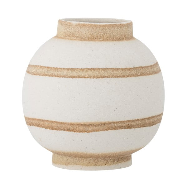 Biela váza z kameniny (výška 18 cm) Sahifa – Bloomingville