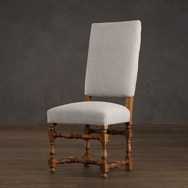 Biela jedálenská stolička z palisandrového dreva Massive Home Luma