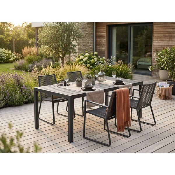 Záhradný stôl s artwood doskou Bonami Selection Víking, 90 x 205 cm-image-1