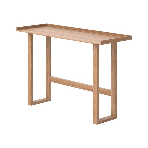Písací stôl z masívneho dubového dreva Wireworks Slim