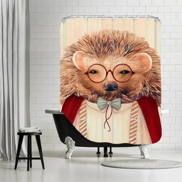 Kúpeľňový záves Hedgehog, 180x180 cm