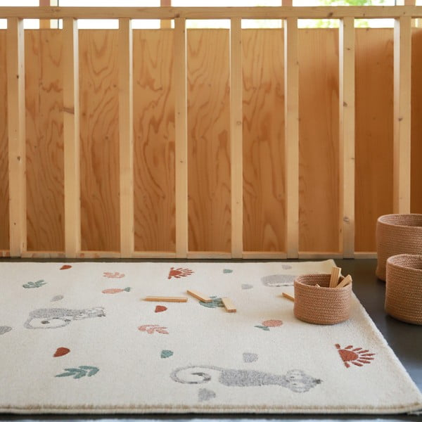 Detský koberec Nattiot Little Wild Monkey, 120 x 170 cm-image-1