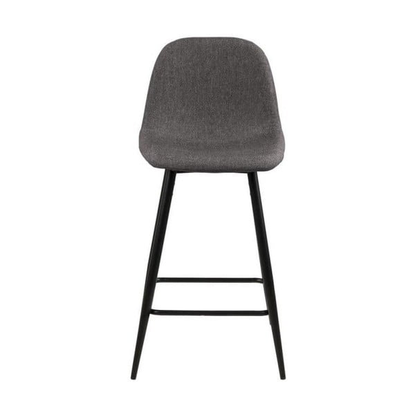 Sivé čalúnené barové stoličky v súprave 2 ks (výška sedadla 65 cm) Wilma – Actona-image-3
