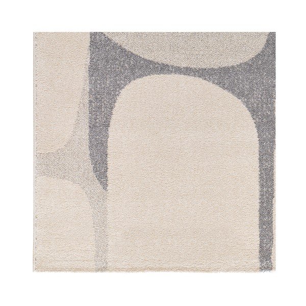 Koberec vo svetlosivej a krémovej farbe 133x190 cm Porto – Universal-image-2