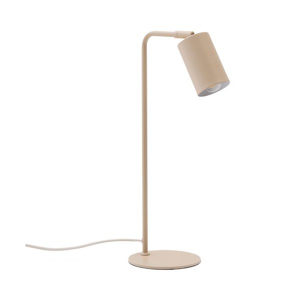 Béžová kovová stolová lampa (výška  49 cm) Manie – Kave Home