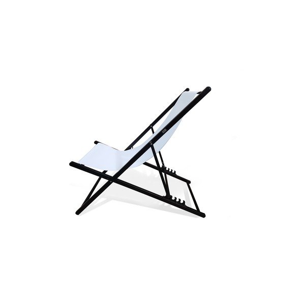 Biele skladacie záhradné ležadlo Bonami Essentials Deck, dĺžka 106 cm-image-2