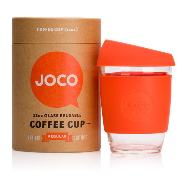 Eko hrnček na kávu Joco Cup 340 ml, oranžový