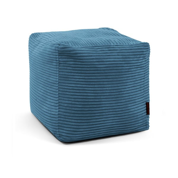 Modrý menčestrový sedací vak Up! MooG – SLOWDOWN