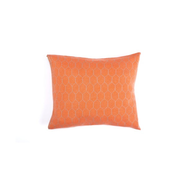 Oranžová obliečka na vankúš Mikabarr Hive, 50 x 50 cm