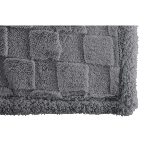 Sivá deka z mikroplyšu 150x200 cm Rava – Tiseco Home Studio-image-2