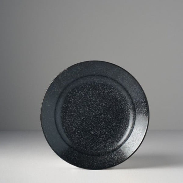 Čierny keramický tanier Made In Japa Matt, ⌀ 17 cm
