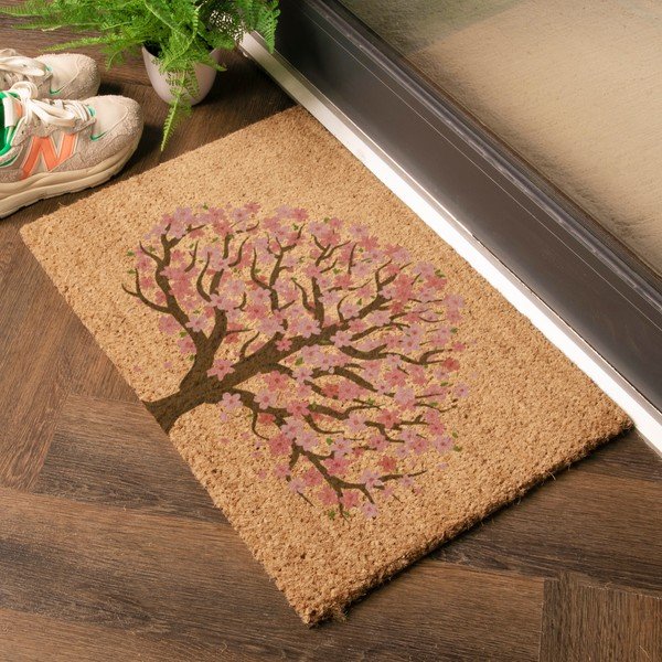Rohožka z kokosového vlákna 60x90 cm Blossom Tree of Life – Artsy Doormats-image-1