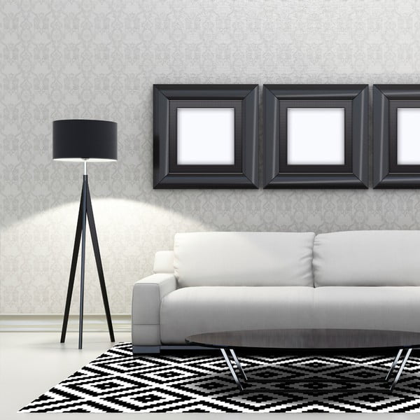 Odolný vinylový koberec Black and White, 140x200 cm-image-3