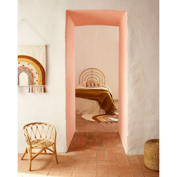 Ratanové čelo postele v prírodnej farbe 90x110 cm Sundberg - Kave Home-image-1