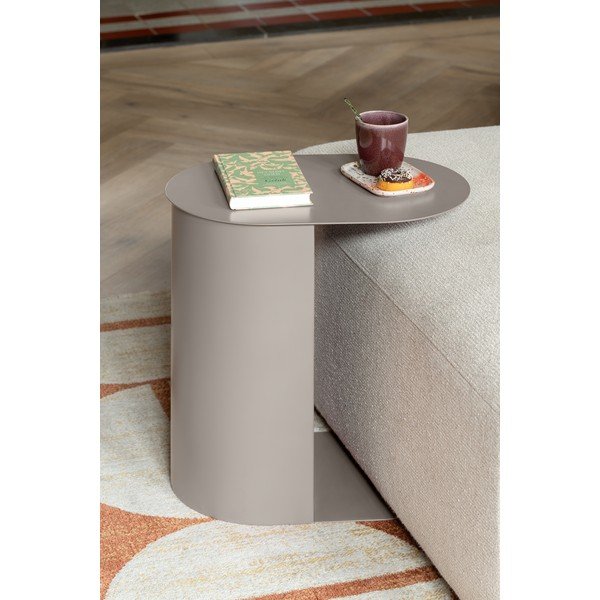 Kovové odkladacie stolíky v súprave 2 ks 30x45 cm Riqueza Oval – Leitmotiv-image-1