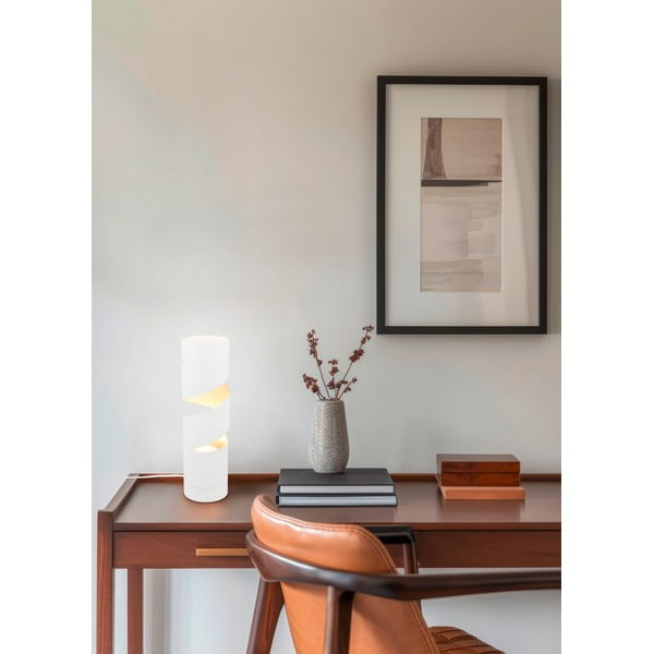 Biela stolová lampa (výška 35 cm) Stream – Trio-image-1