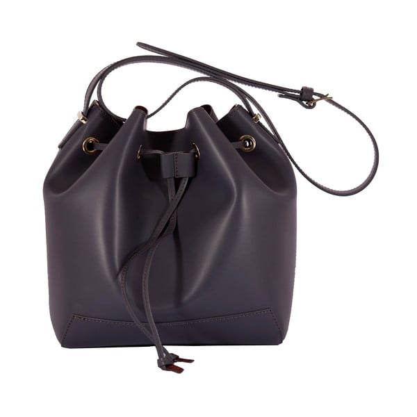 Tmavosivá kabelka z pravej kože Andrea Cardone Grey