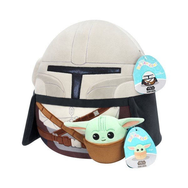 Plyšová hračka Mandalorian & Grogu – SQUISHMALLOWS-image-1