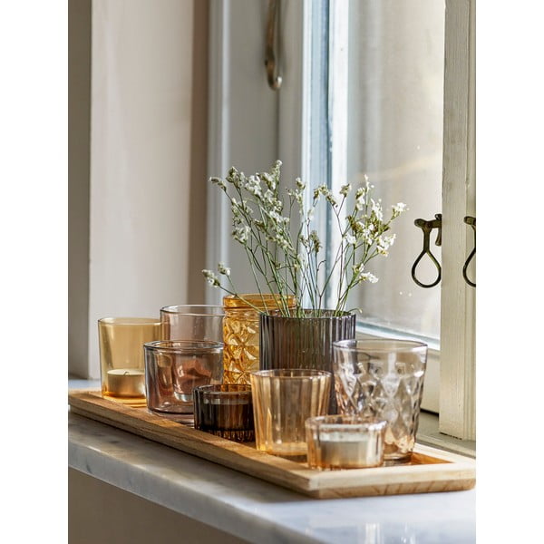Sklenené svietniky v súprave 9 ks Sanga – Bloomingville-image-1
