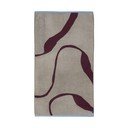 Vínová/sivobéžová froté osuška z bio bavlny 70x133 cm Nova Arte  – Mette Ditmer Denmark