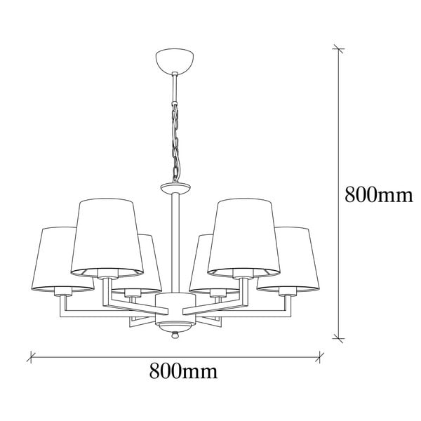 Čierne závesné svietidlo s textilným tienidlom Profil – Opviq lights-image-2