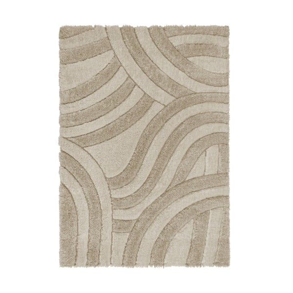 Béžový ručne tkaný koberec z recyklovaných vlákien 200x290 cm Velvet – Flair Rugs
