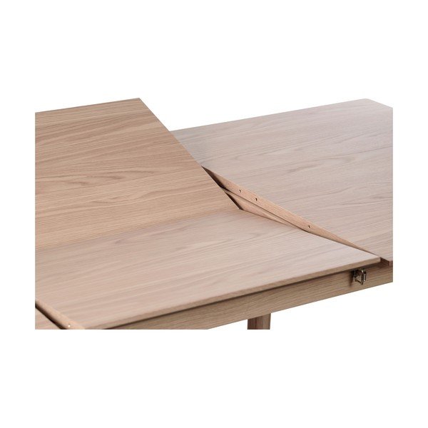 Rozkladací jedálenský stôl s prídavnou doskou v dekore duba 95x190 cm Bari – Unique Furniture-image-1