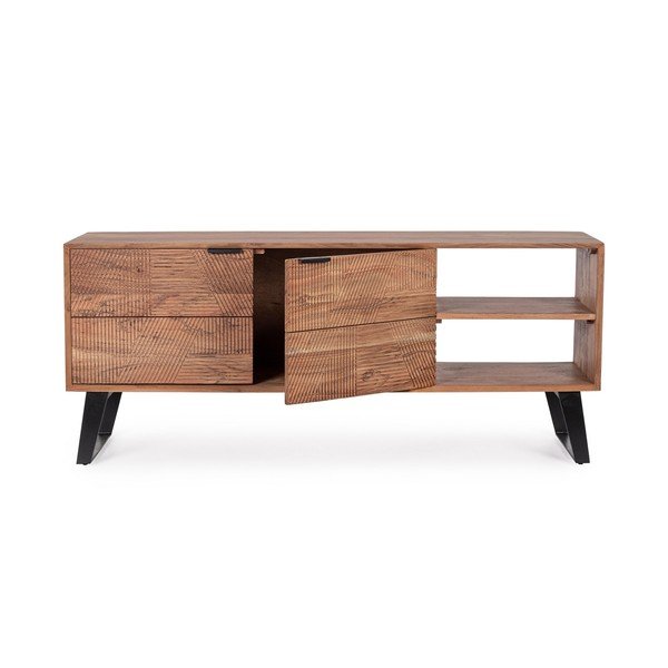 TV stolík z masívu akácie v prírodnej farbe 145x60x40 cm Isar – Bizzotto-image-2