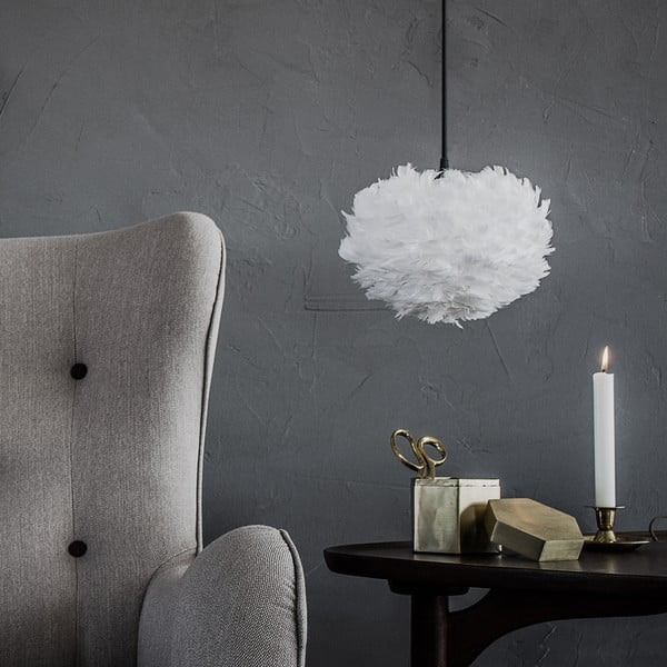 Biele tienidlo z husieho peria UMAGE EOS, Ø 22 cm-image-3