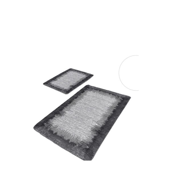 Čierno-sivé kúpeľňové predložky v súprave 2 ks 60x100 cm – Mila Home