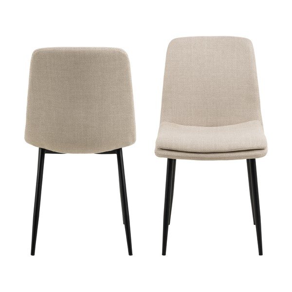 Krémová jedálenská stolička Becca – Actona-image-3