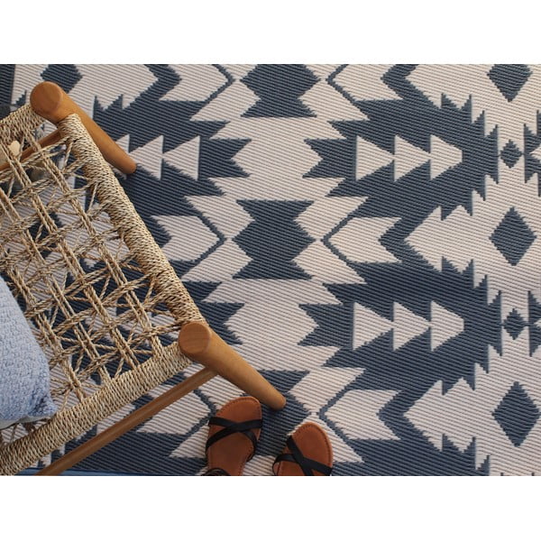 Sivý obojstranný vonkajší koberec z recyklovaného plastu Fab Hab Miramar Gray, 120 x 180 cm-image-2