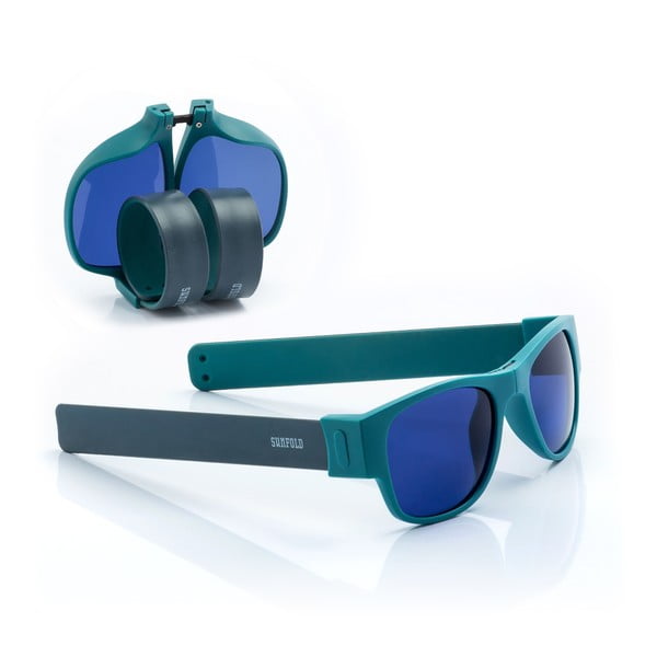 Modré zrolovateľné slnečné okuliare InnovaGoods Sunfold AC4