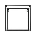 Súprava 2 čiernych nástenných políc WOOOD Meert