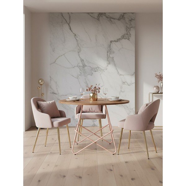 Okrúhly jedálenský stôl z brestového dreva ø 80 cm District – Premier Housewares-image-1
