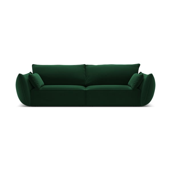 Tmavozelená zamatová pohovka 208 cm Vanda – Mazzini Sofas
