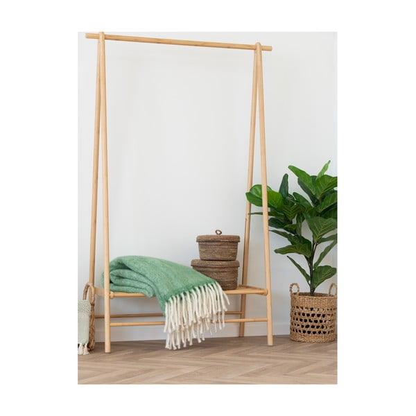 Zelená deka s prímesou vlny 130x170 cm Carmel – House Nordic-image-1