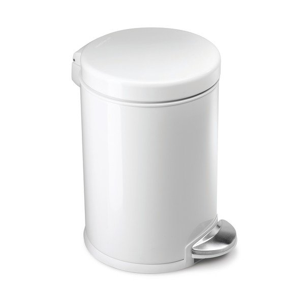 Biely pedálový kôš simplehuman 3 l