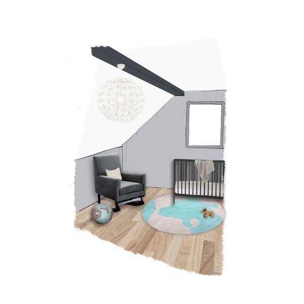 Detský koberec Mondito, Ø 110 cm-image-2