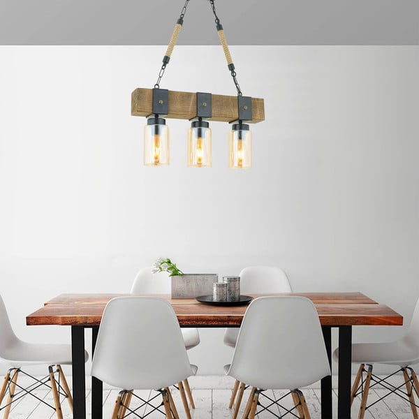 Závesné svietidlo z jedľového dreva Simona-image-1