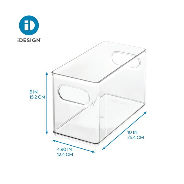 Transparentný úložný box iDesign The Home Edit, 25,4 x 12,7 cm-image-4